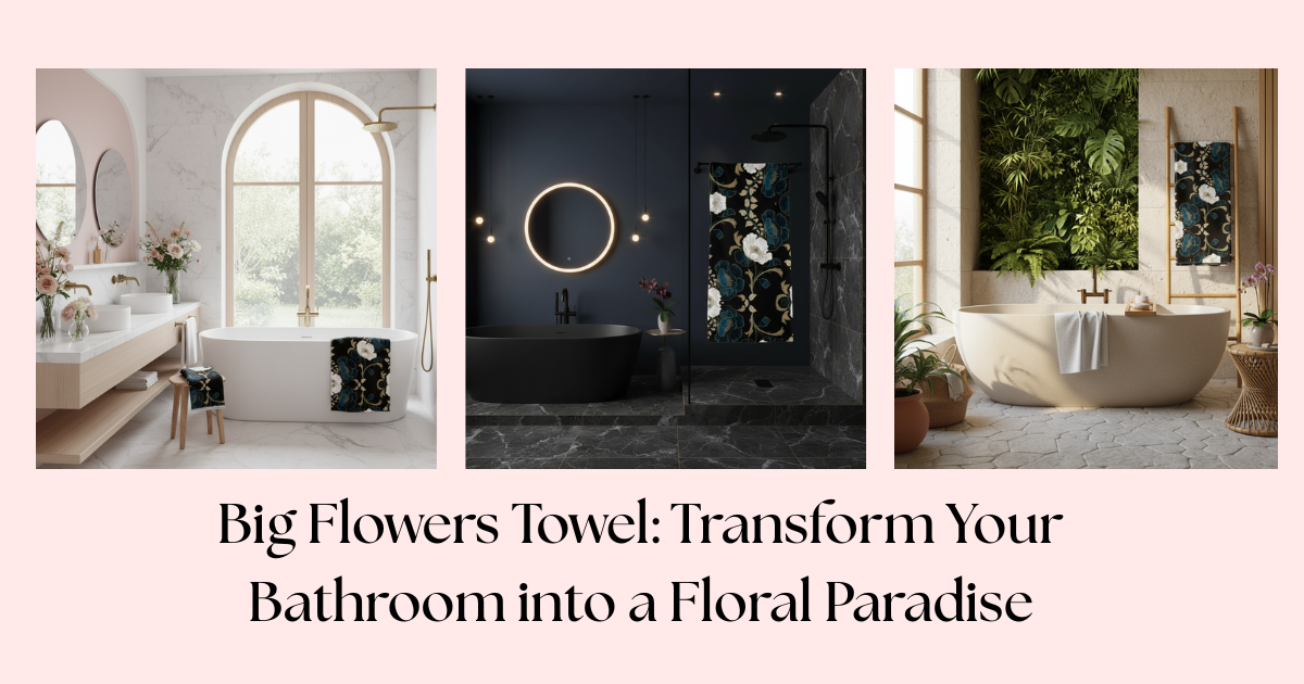 Big Flowers Towel: Transform Your Bathroom into a Floral Paradise