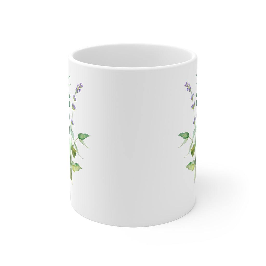 Botanical Ceramic Mug - Tea Lovers Gift | Free Fashion Spirit