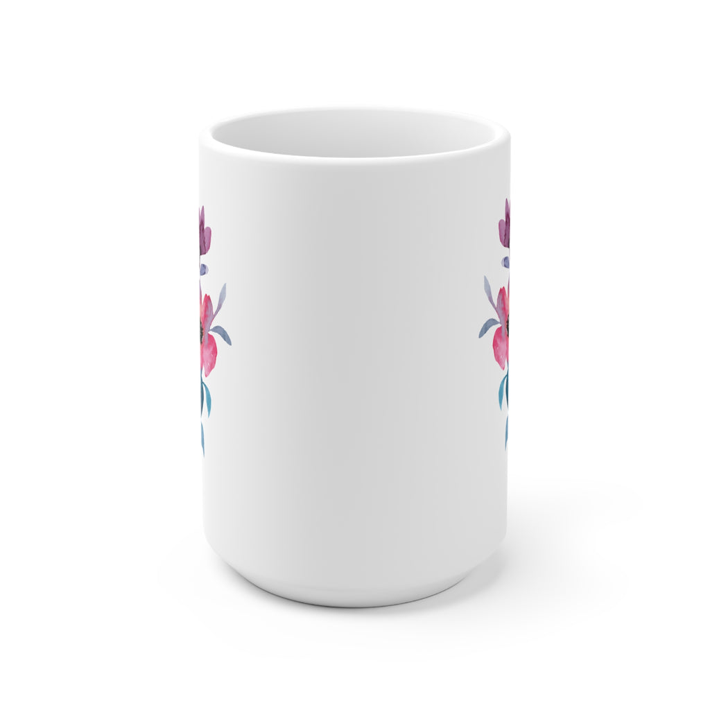 Floral Coffee Mug - Elegant Cup for Nature Lovers | Free Fashion