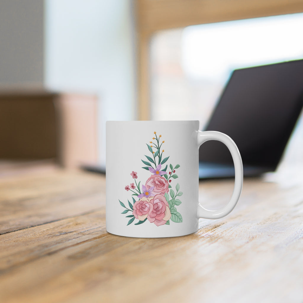 Floral Ceramic Mug - Garden Lovers Gift