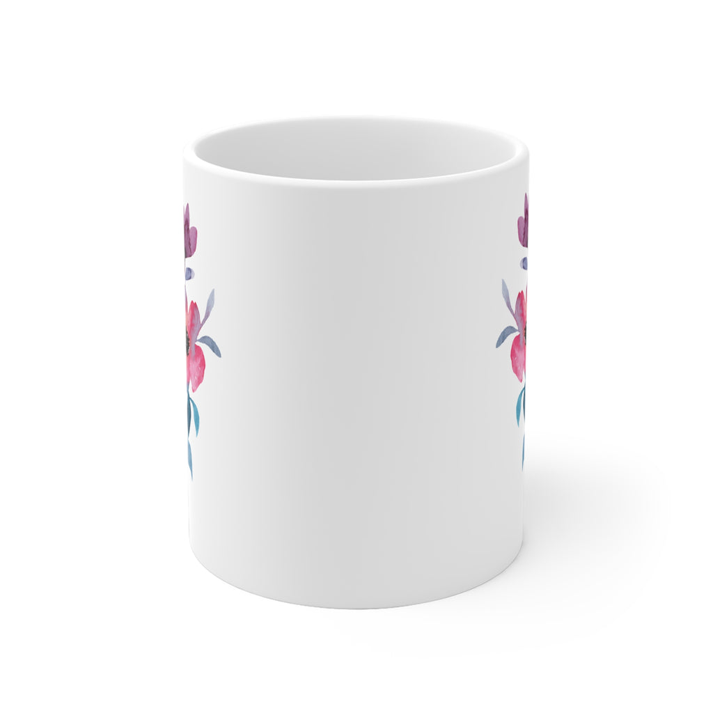Floral Coffee Mug - Elegant Cup for Nature Lovers | Free Fashion
