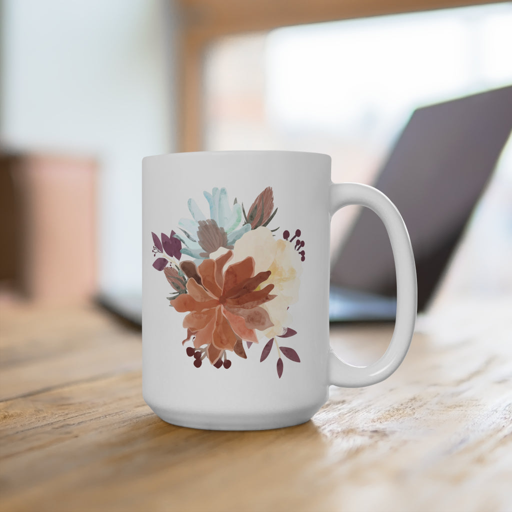 Floral Coffee Mug - Cozy Cup for Flower Lovers | Free Fashion