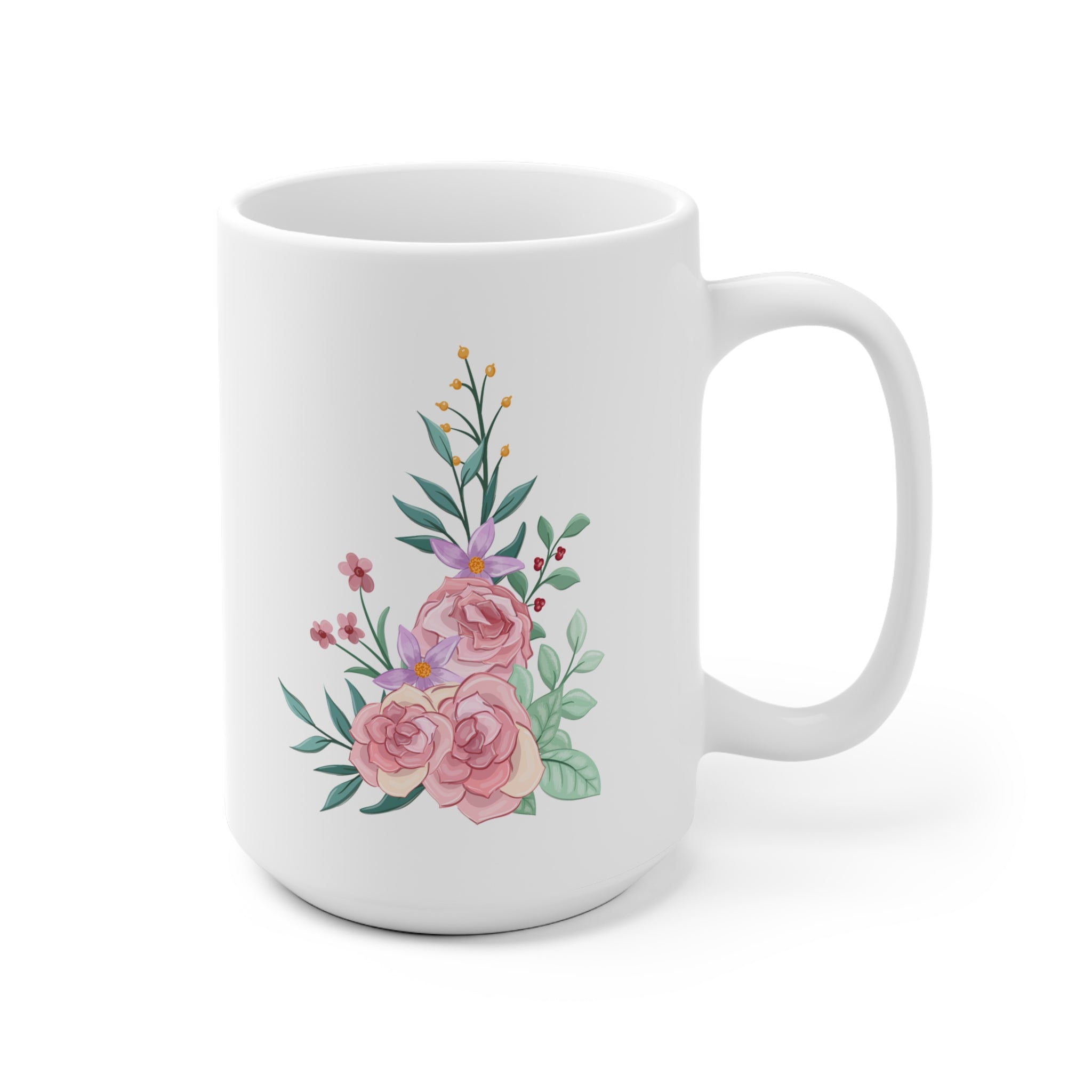 Floral Ceramic Mug - Garden Lovers Gift