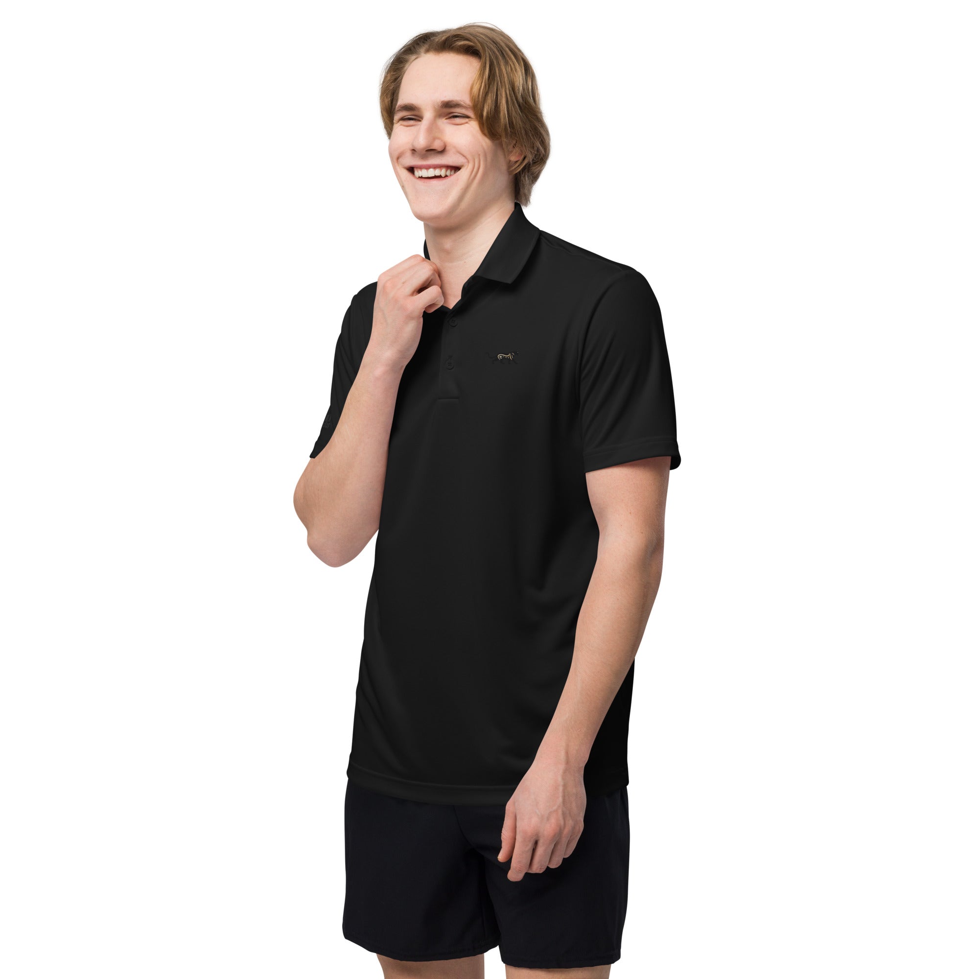 adidas premium polo shirt black 
