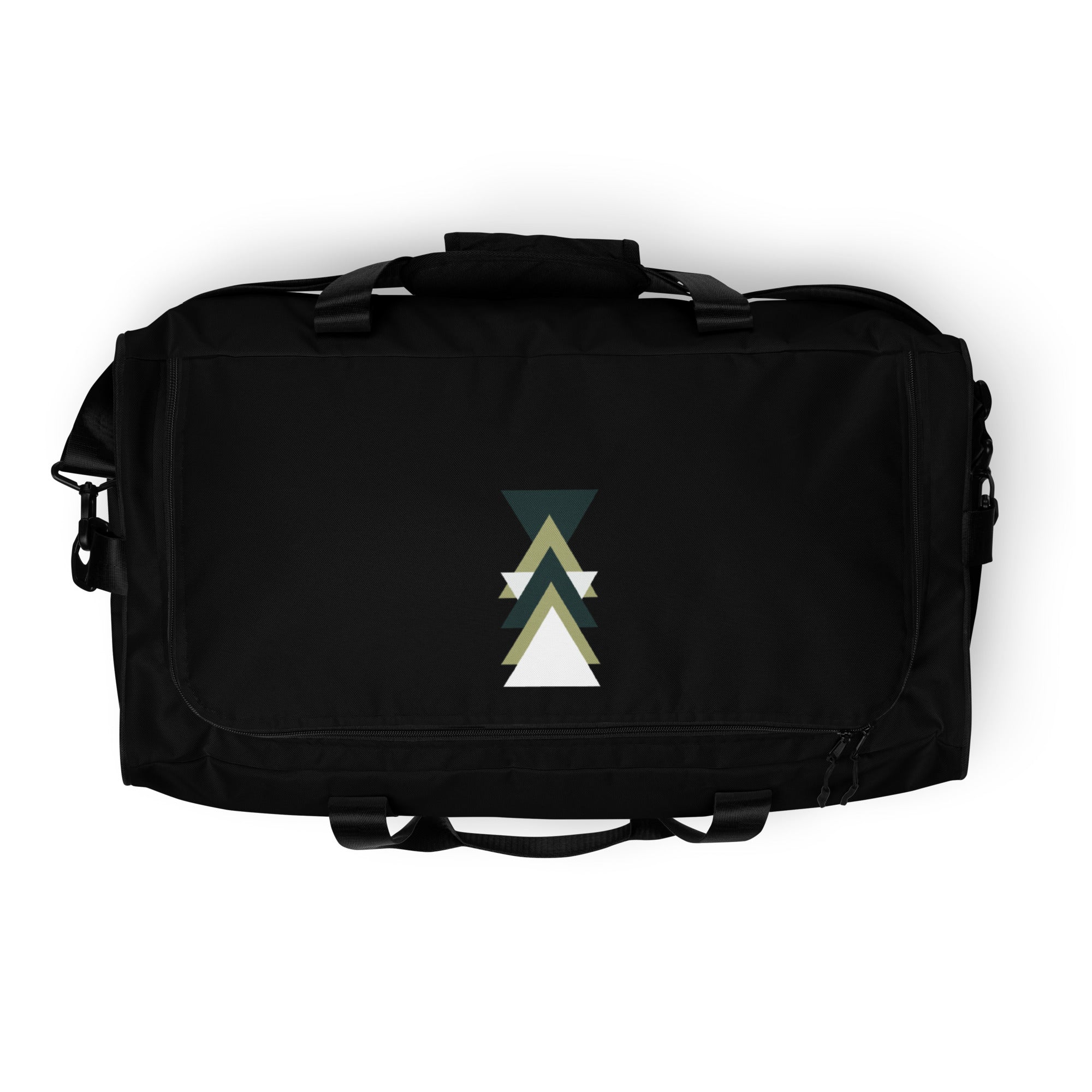 Triangles Duffle Bag - Geometric Pattern Travel Bag