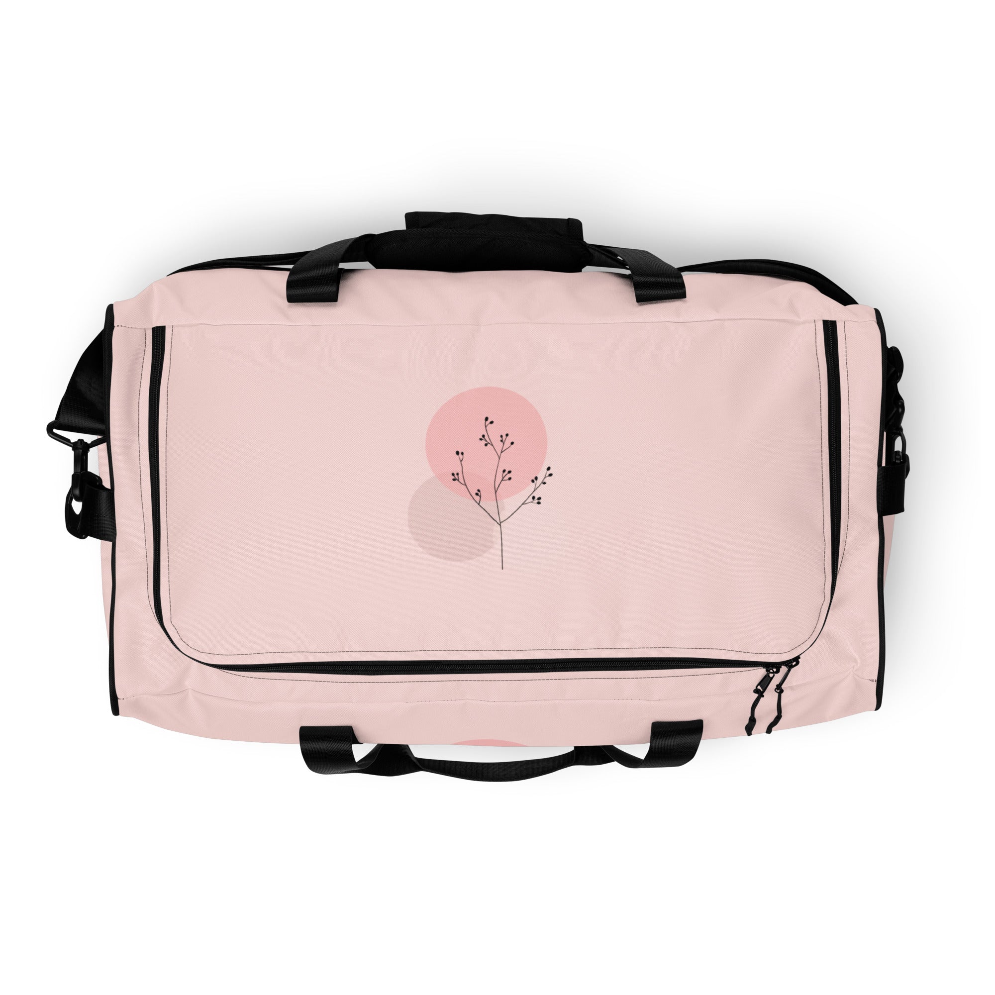 Pink Duffle Bag - Spacious Sports Travel Bag