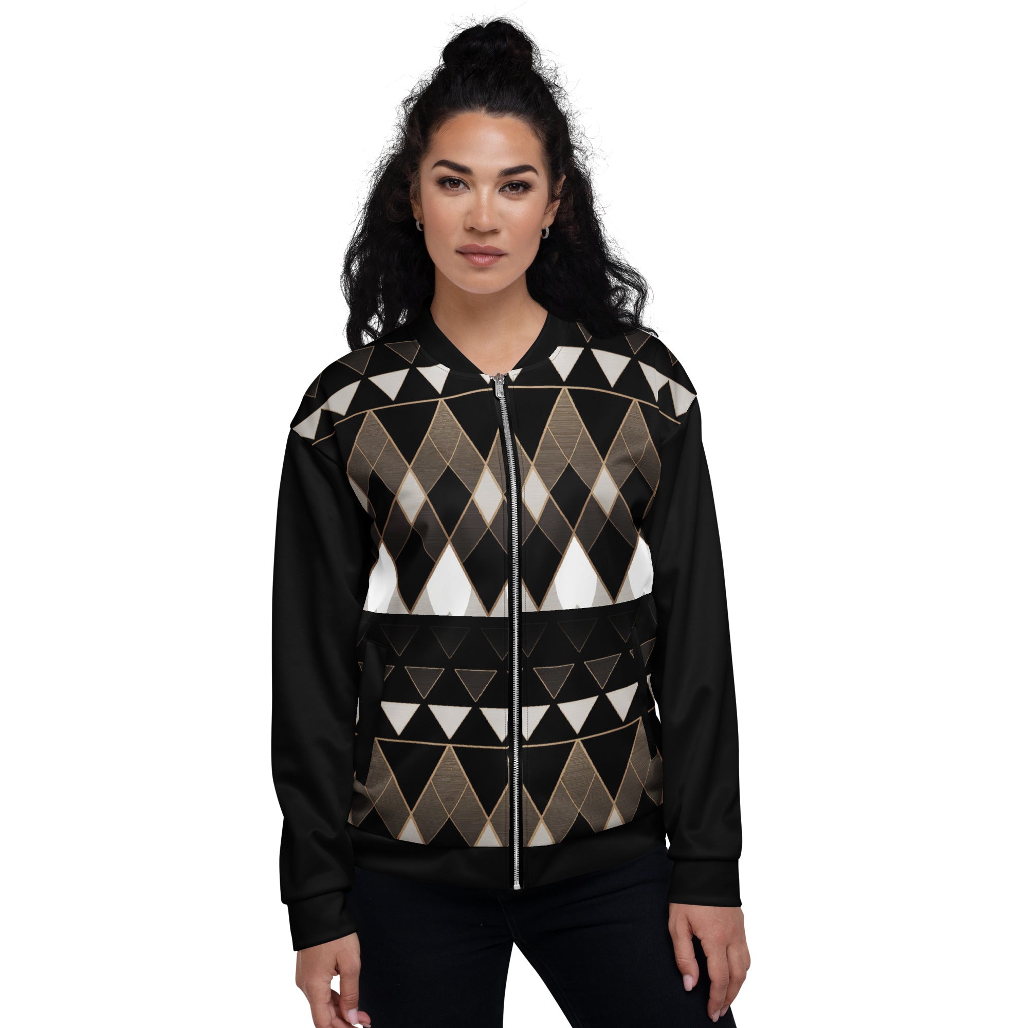 Geometry Unisex Bomber Jacket