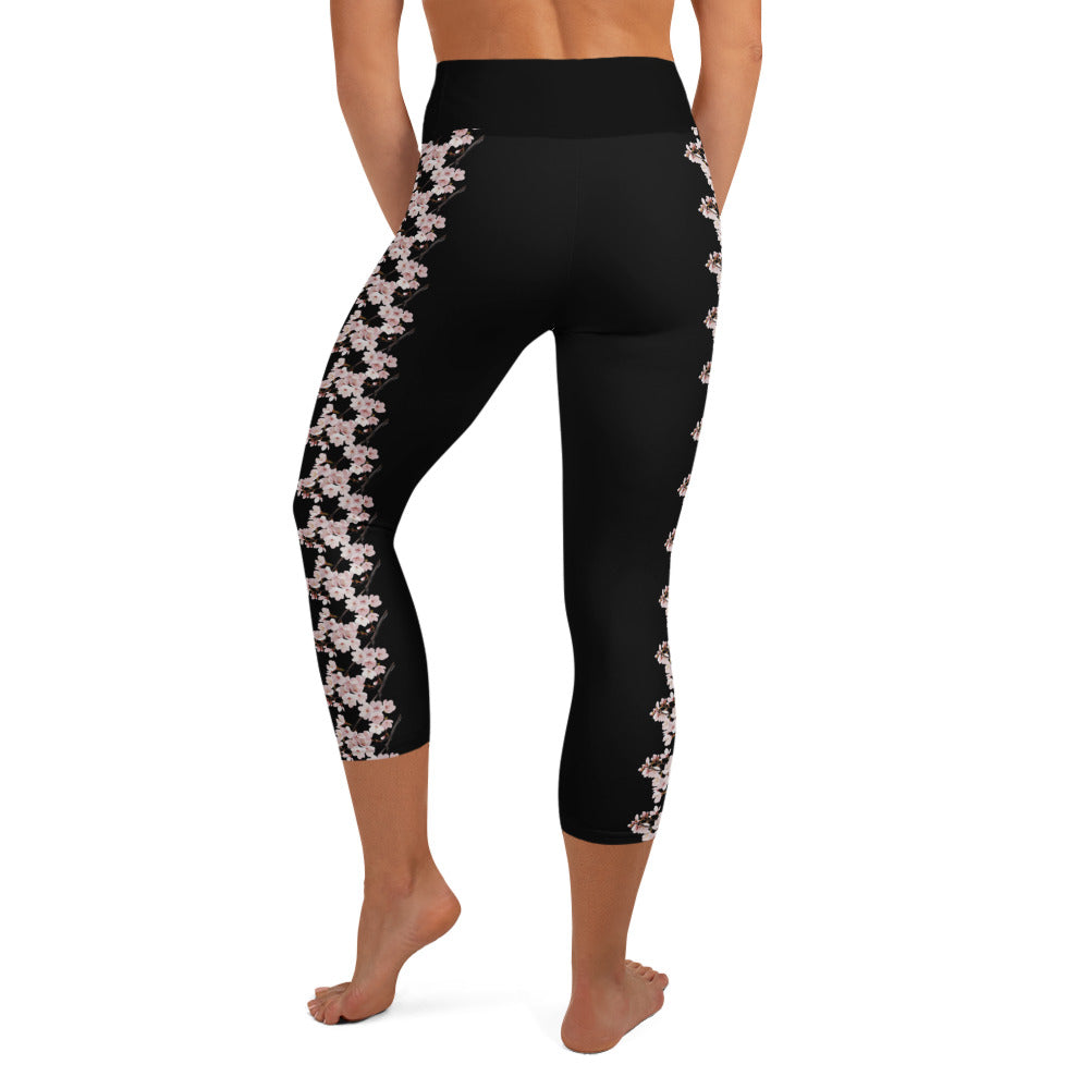 Yoga Capri Leggings Cherry Blossom