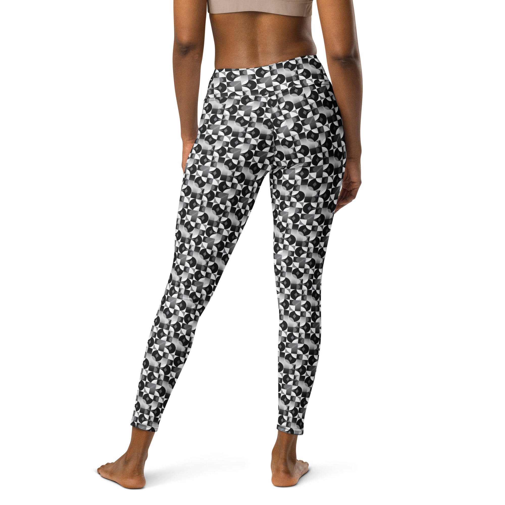 Black and White Yoga Leggings