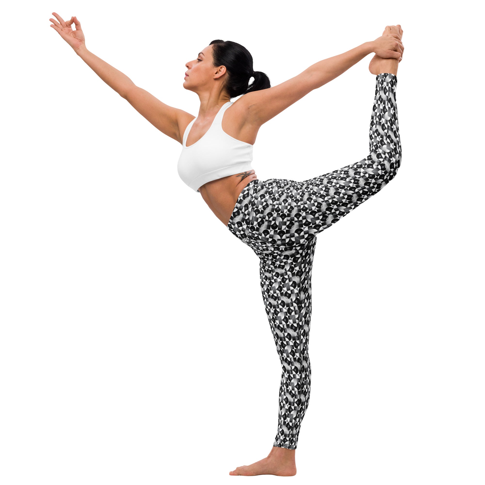 Black and White Yoga Leggings