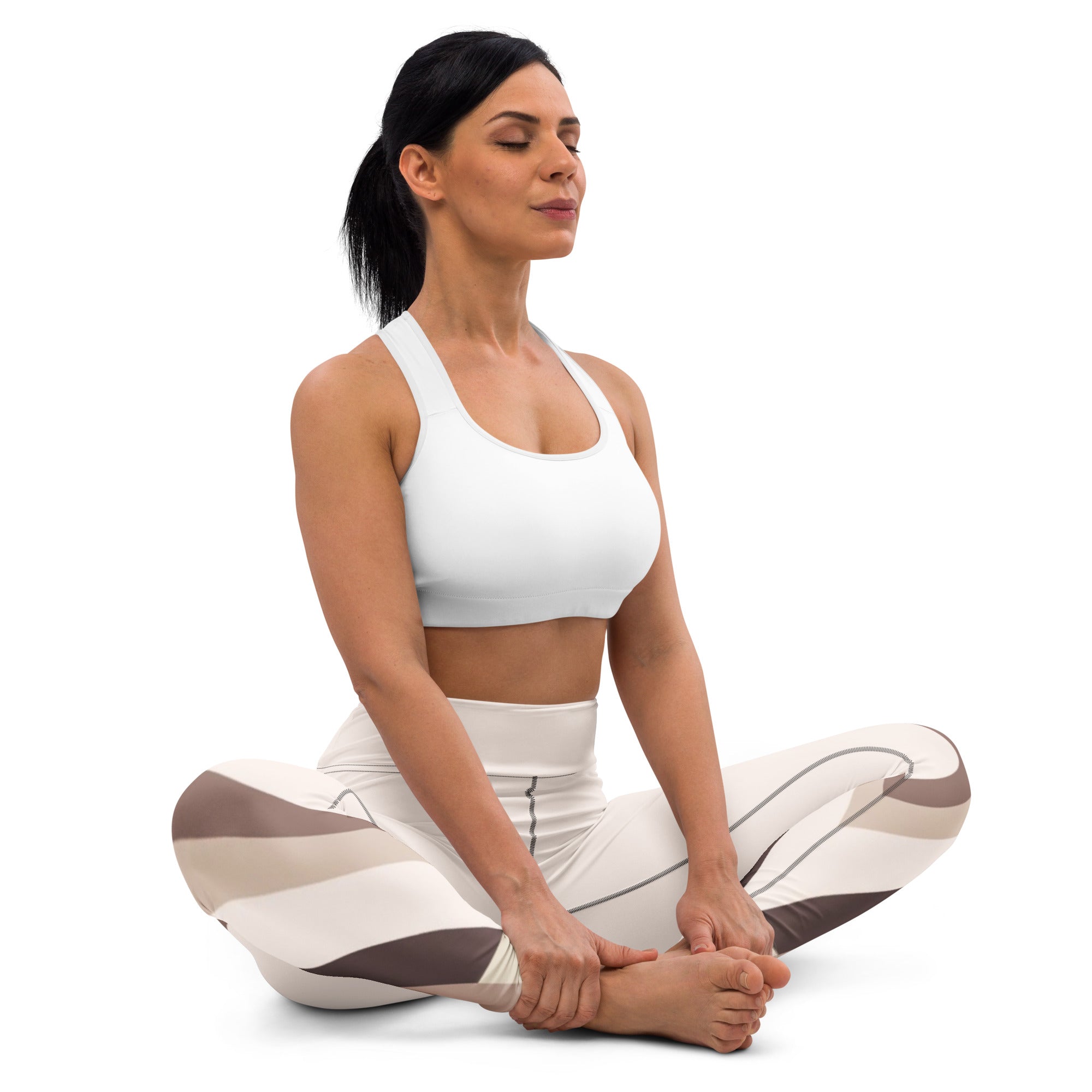 Triangle Yoga Leggins Modern Geometric Design