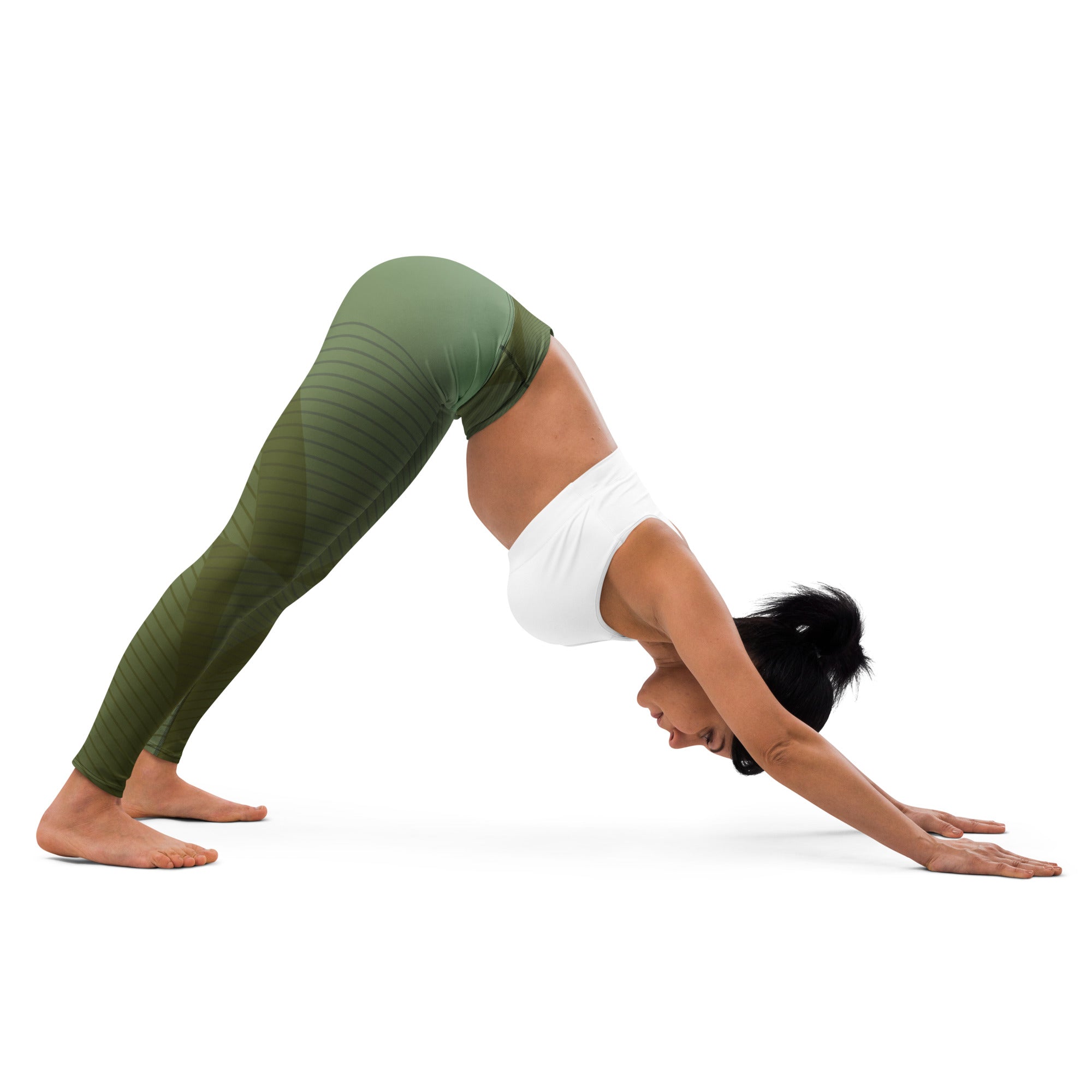 Green Yoga Leggings - High-Waisted Athletic Pants