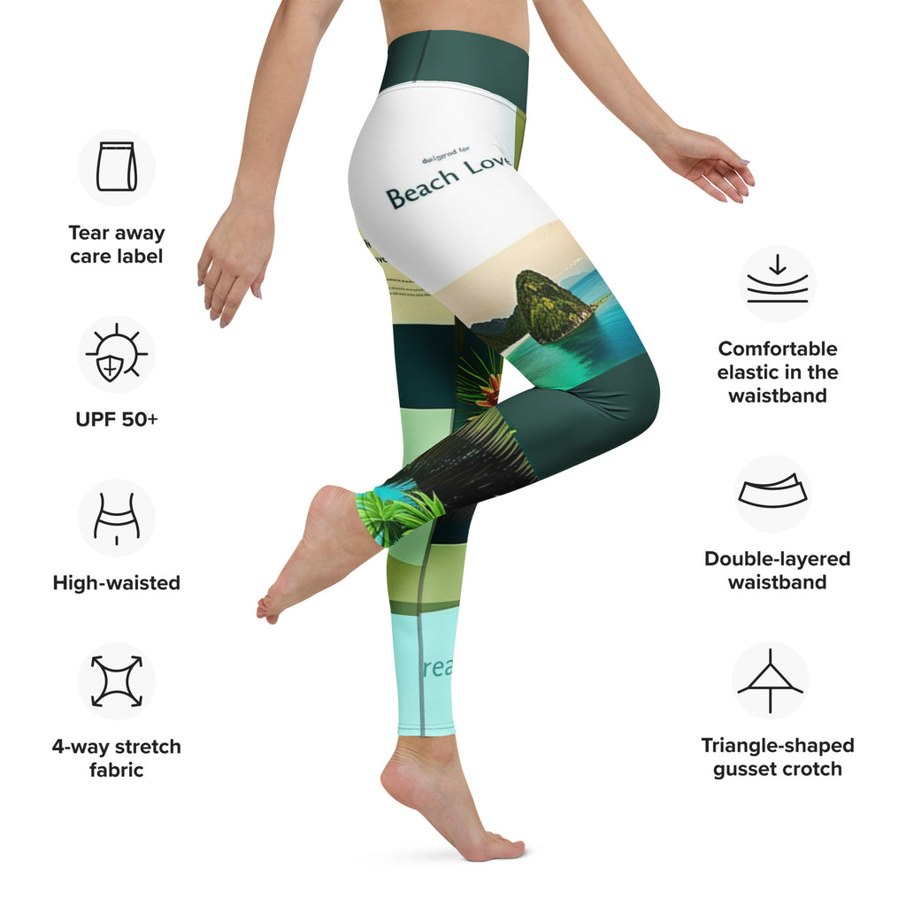Tropical Yoga Leggings - Vibrant Activewear