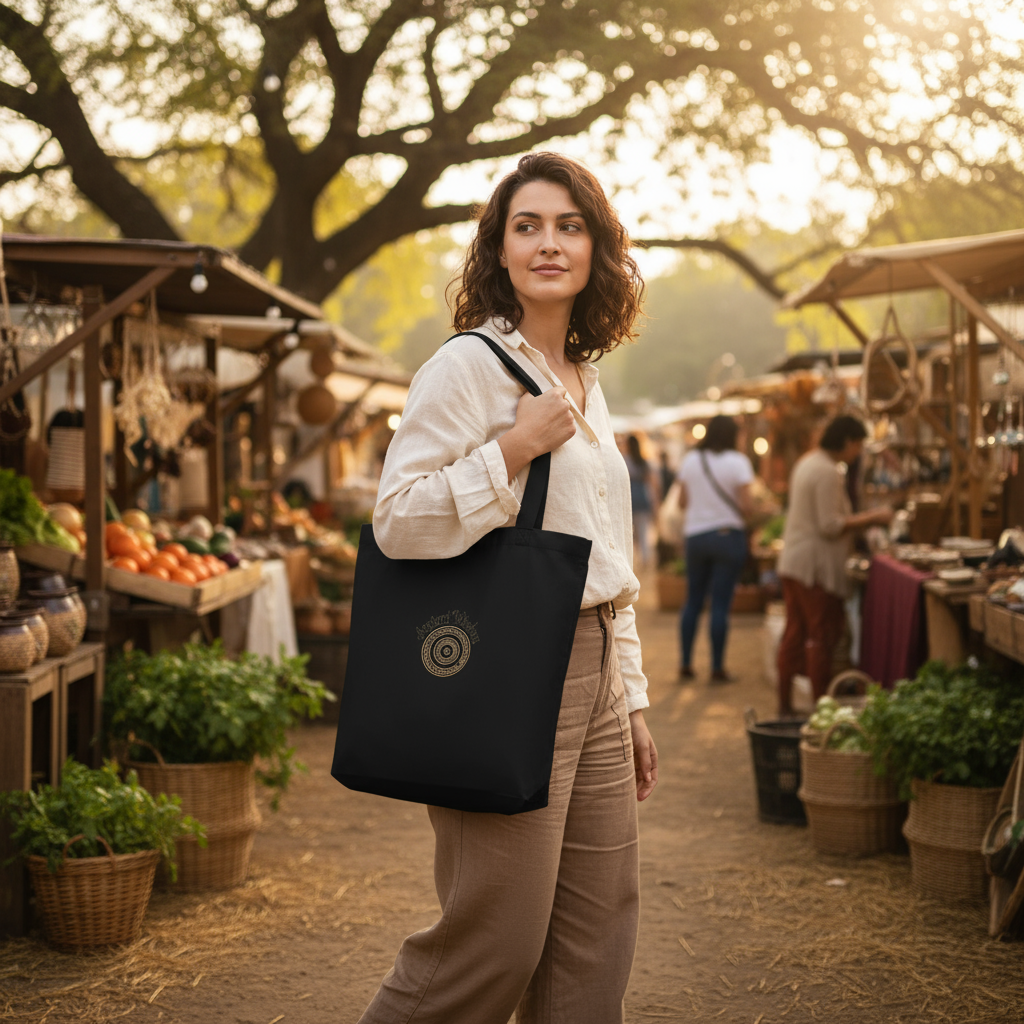 Ancient Wisdom Eco Tote Bag Lifestyle
