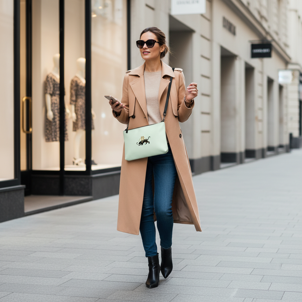 Big Cat Crossbody Bag Lifestyle - Urban Chic