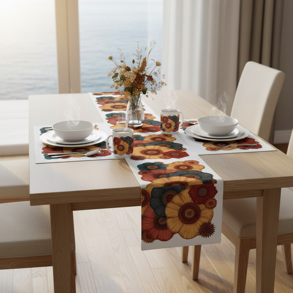 Complete table setting with all products