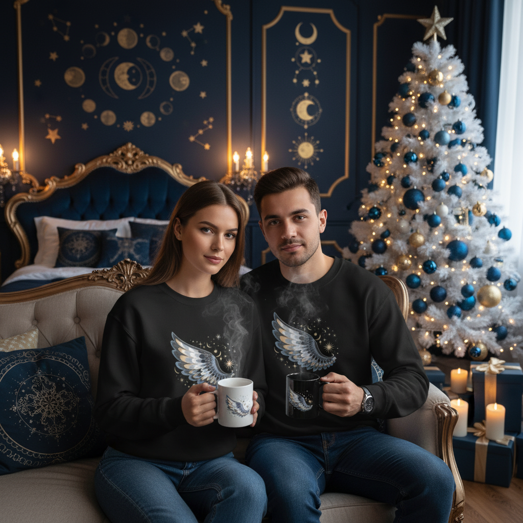 Sweat-shirt unisexe Night Wing