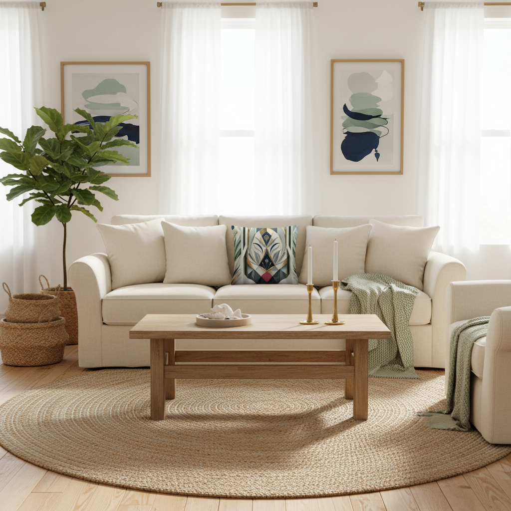 Cozy coastal living room