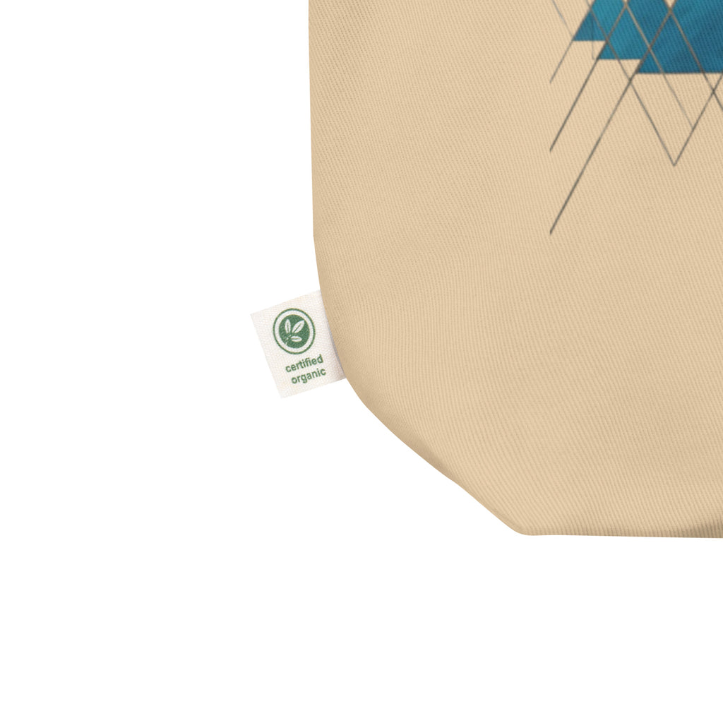 Blue Triangles Eco Tote Bag Lifestyle