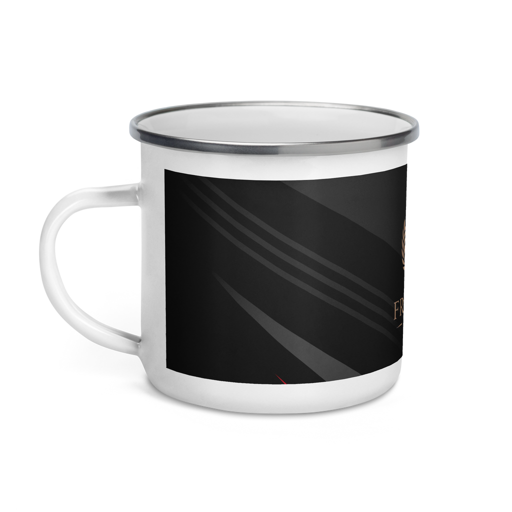  Freedom Travel Enamel Mug - Durable Camping Coffee Cup