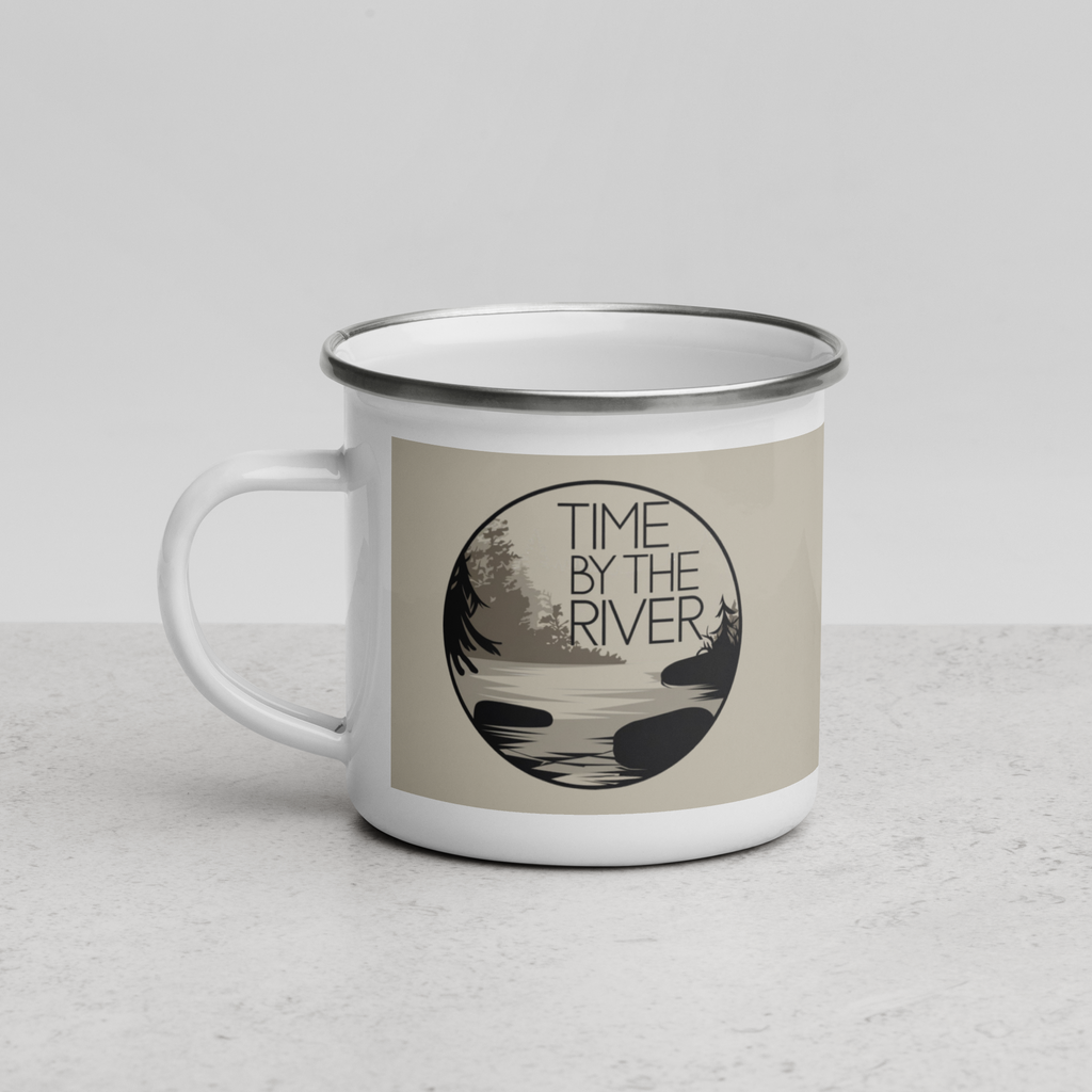Enamel Mug Time by the River
