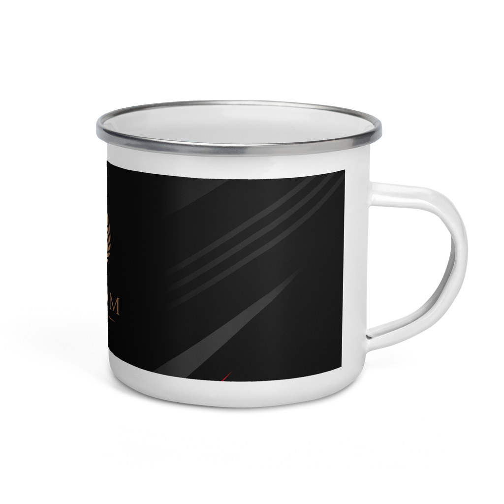  Freedom Travel Enamel Mug - Durable Camping Coffee Cup