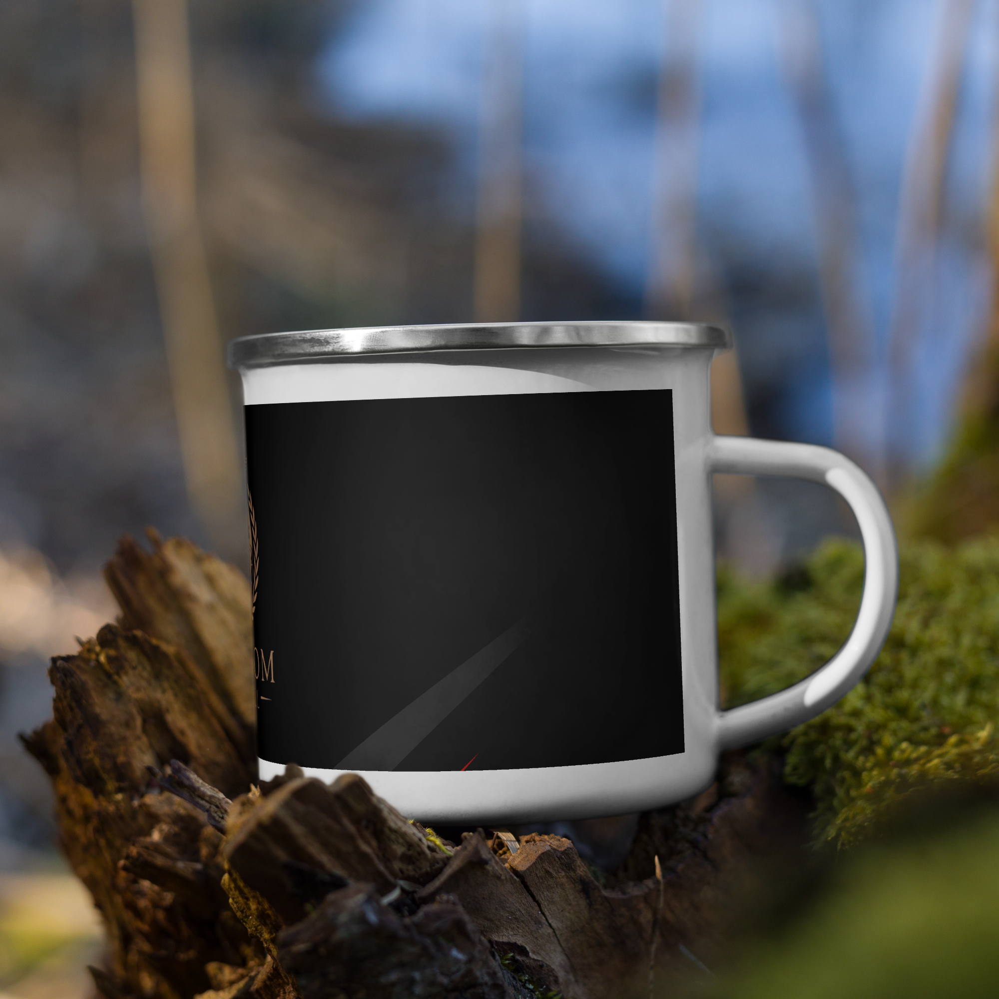  Freedom Travel Enamel Mug - Durable Camping Coffee Cup