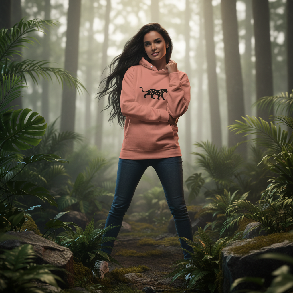 Jaguar Hoodie Dusty Rose - New Lifestyle