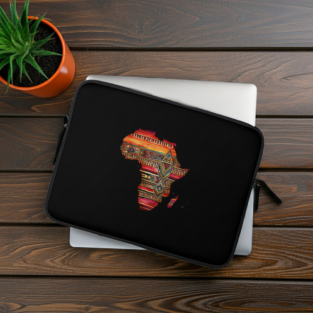 Custodia per laptop Africa - Custodia per laptop dal design africano