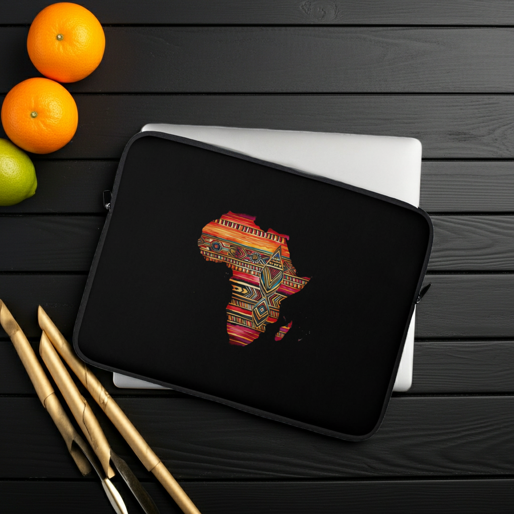 Custodia per laptop Africa - Custodia per laptop dal design africano