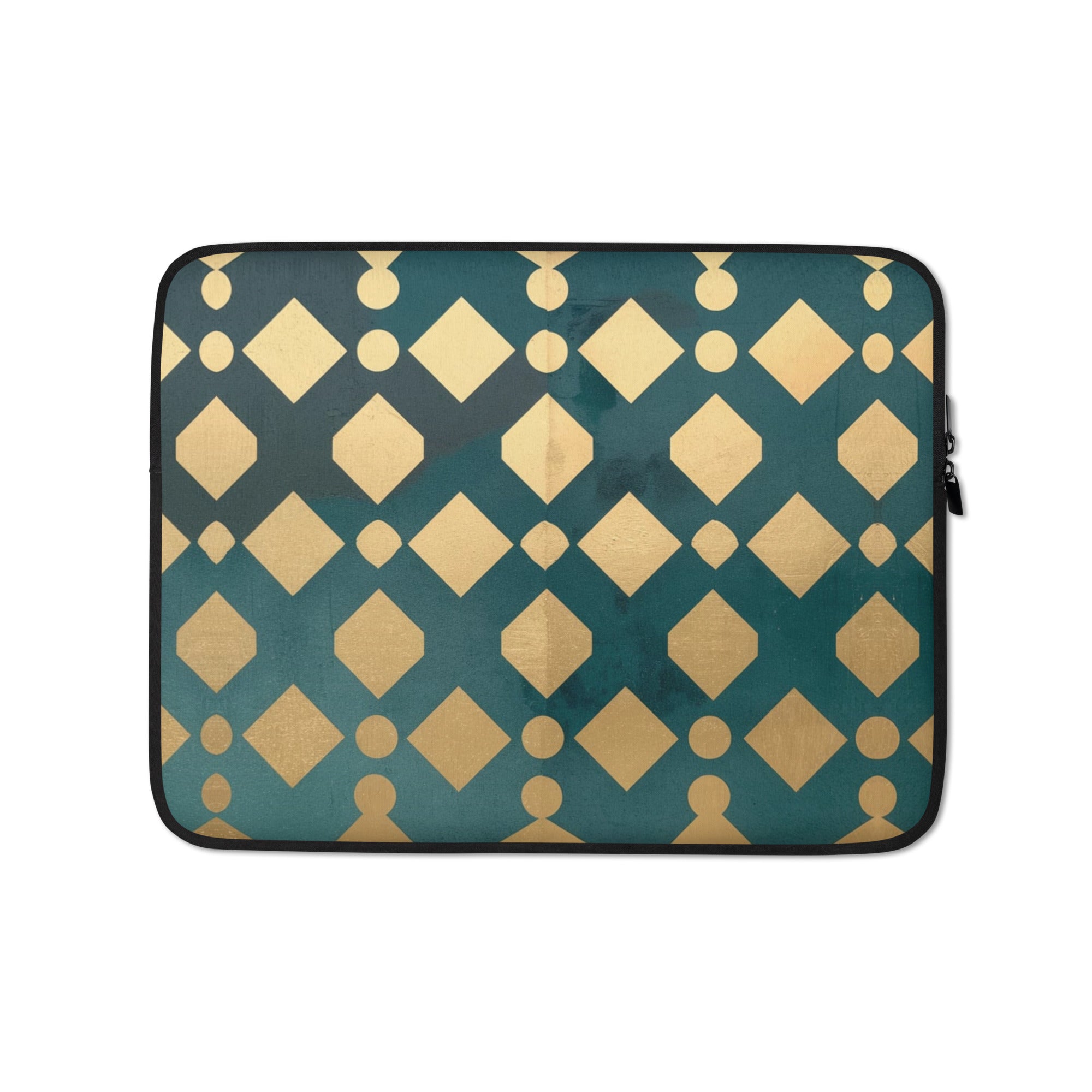Green and Gold Laptop Sleeve