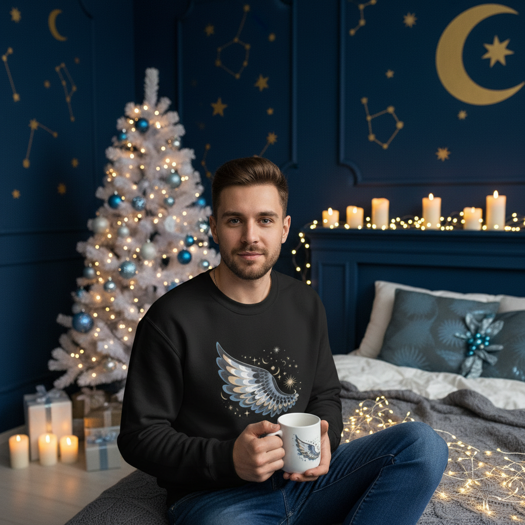 Sweat-shirt unisexe Night Wing