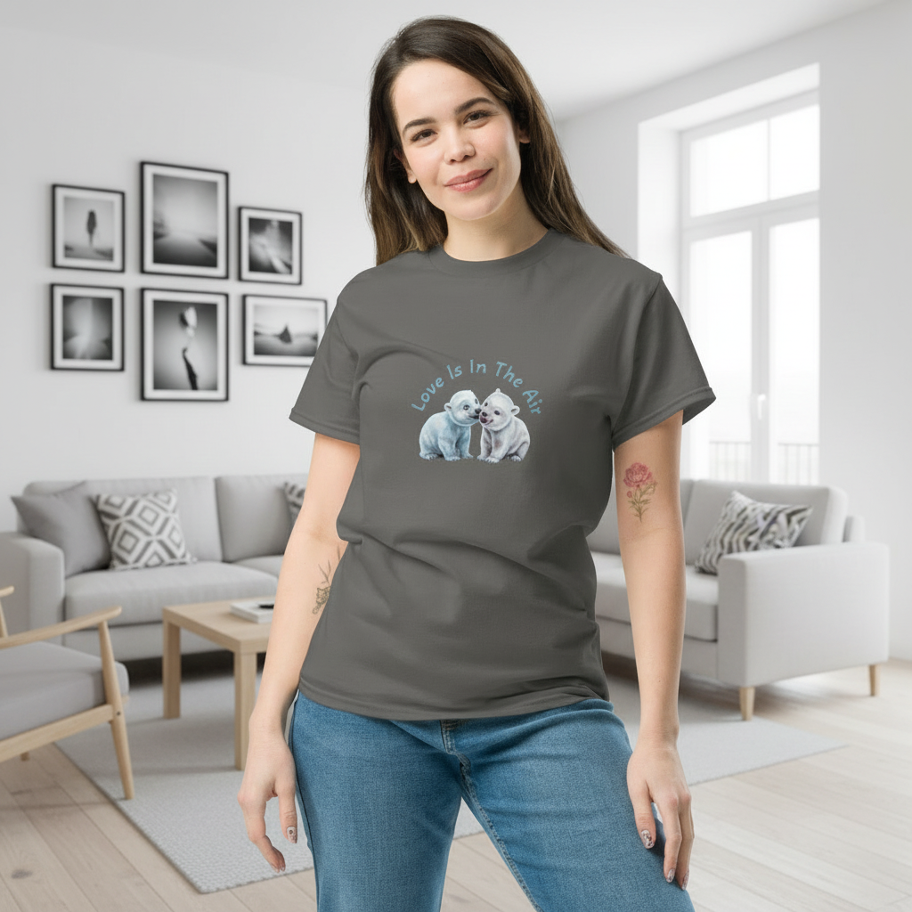 Polar Bears Tee - Charcoal