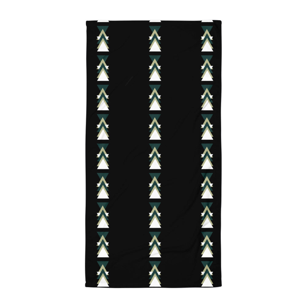 Triangles Towel - Premium Geometric Pattern Bath Towel