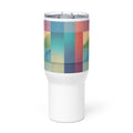  Colorful Travel Mug with Handle - Insulated Stainless Steel | Free Fashion Spirit