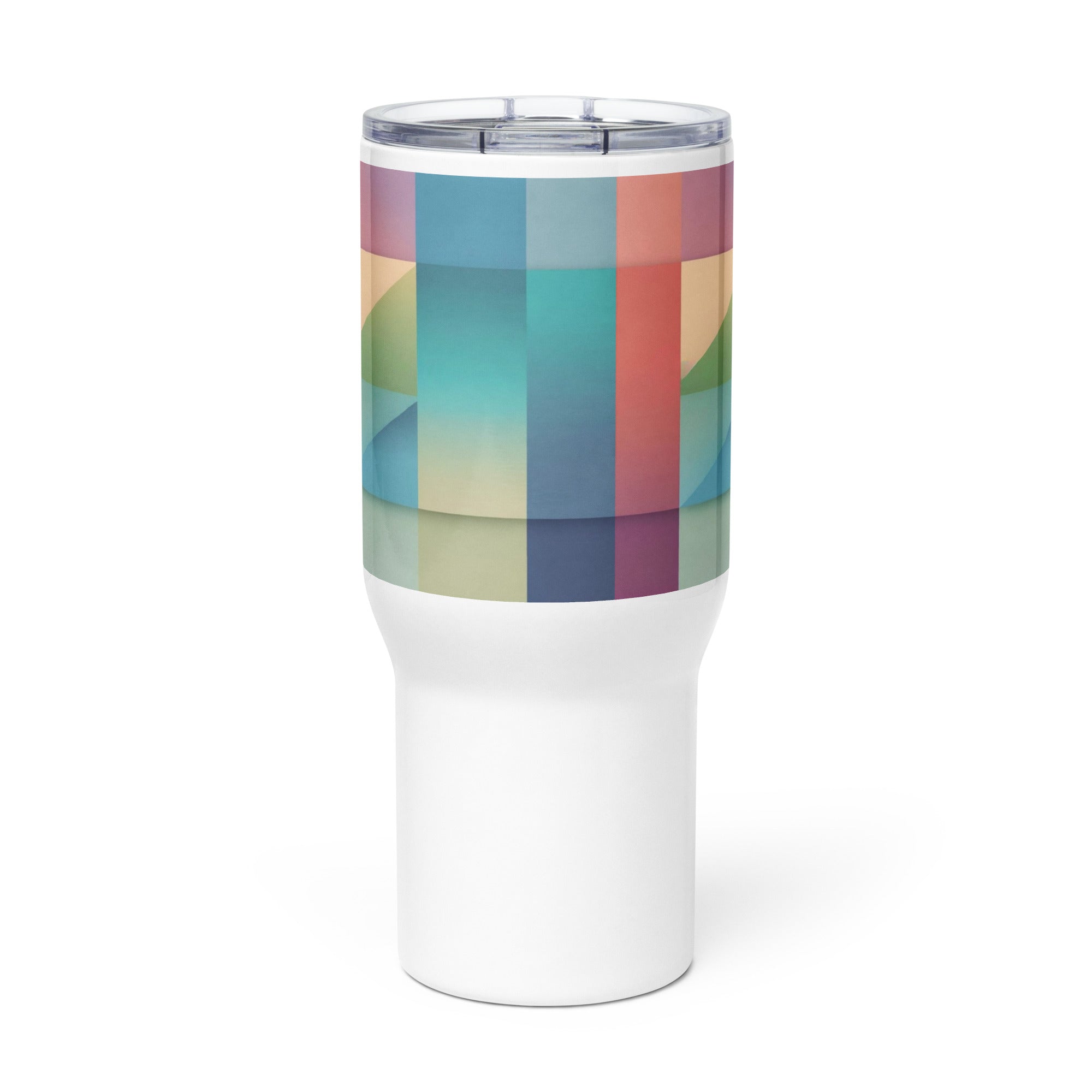  Colorful Travel Mug with Handle - Insulated Stainless Steel | Free Fashion Spirit