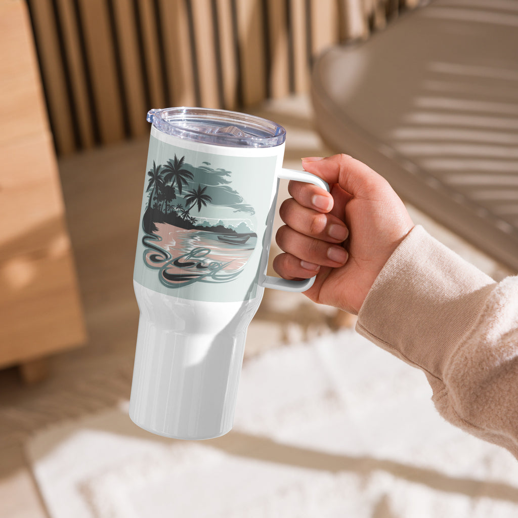  Travel Mug with Handle Sea - Ocean Inspired Coffee Cup