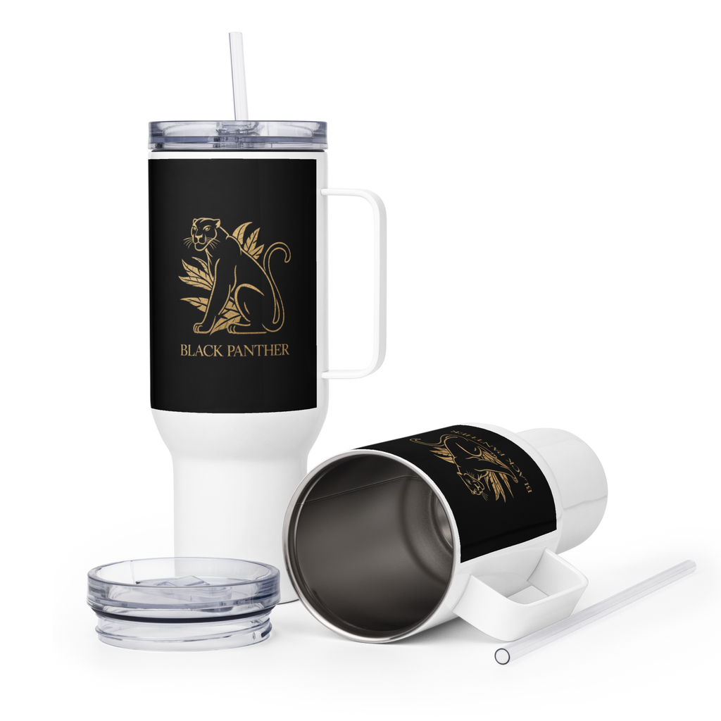  Travel Mug with Handle Black Panther - Superhero Coffee Cup