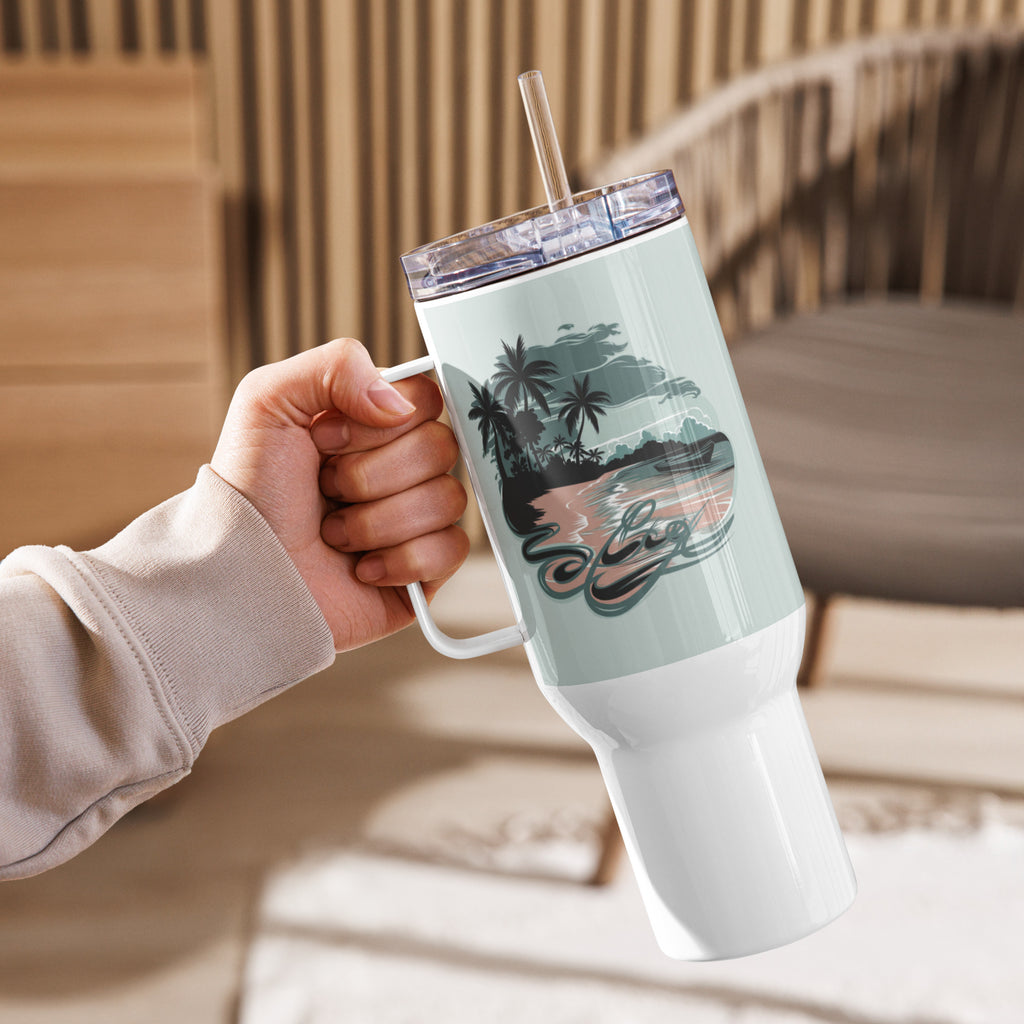Travel Mug with Handle Sea - Ocean Inspired Coffee Cup