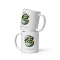 White Glossy Mug Dragon Friend - Fantasy Coffee Cup