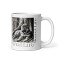  Wolf White Glossy Mug - Wildlife Coffee Cup