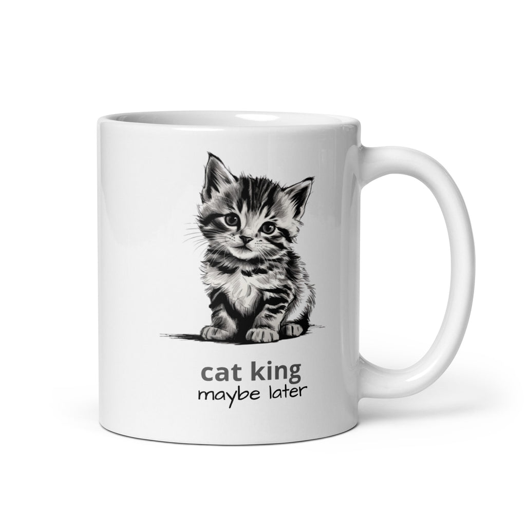 Cute Cat White glossy mug