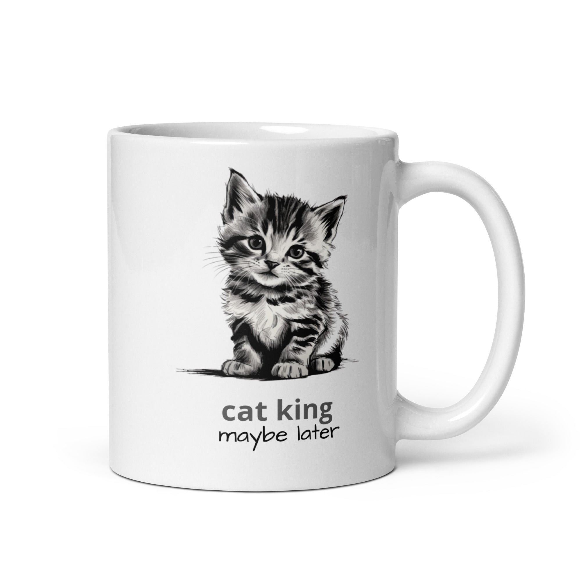 Cute Cat White glossy mug