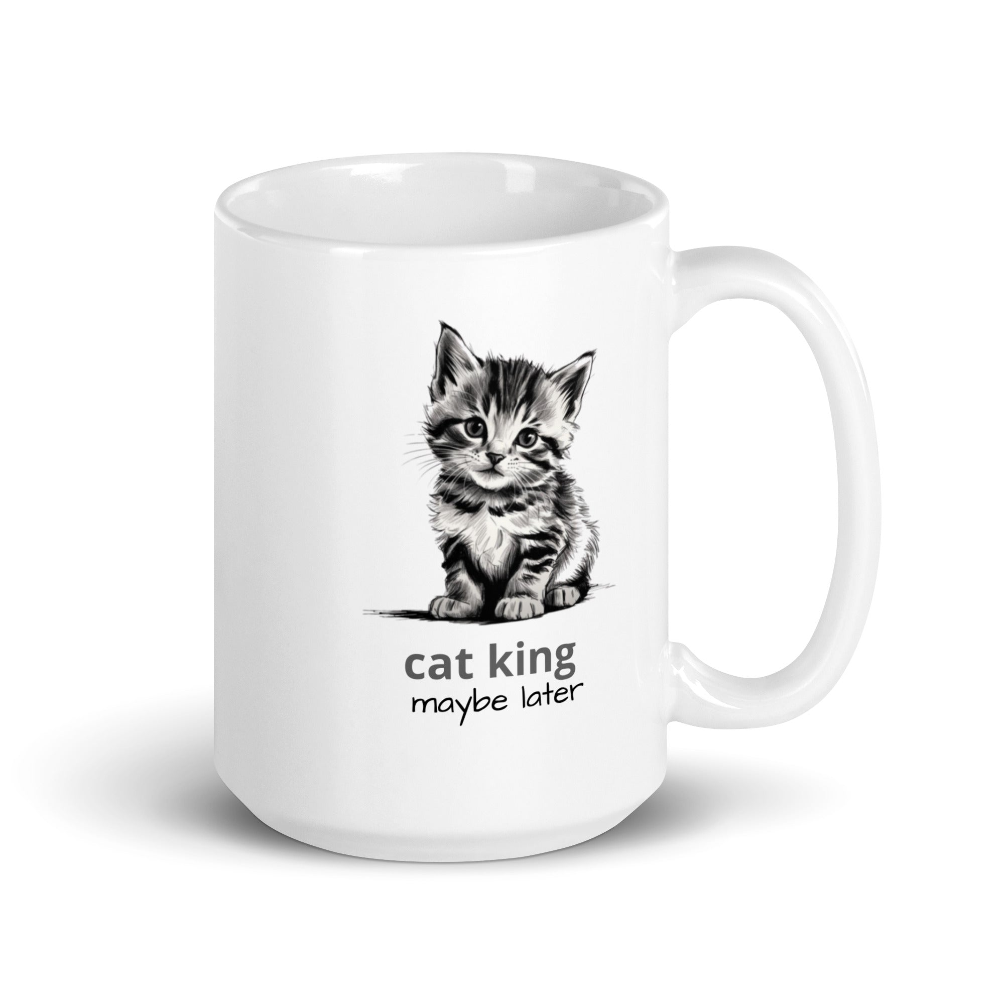 Cute Cat White glossy mug